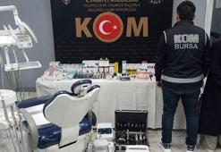 Bursa'da sahte diş hekimlerinin işlettiği kaçak muayenehaneye baskın: 2 gözaltı