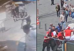 Taksim’de kazmayla esnafa saldırdılar; tekme tokat dayak yediler