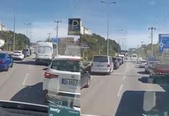 Ambulansa fermuar sistemiyle yol verdiler
