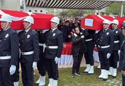 Şehit eşinin tabutunu omuzladı