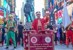 Times Meydanı'nda 'Mehter' gösterisi