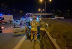 Otomobil, TIR'a çarptı: 1 ölü, 1 yaralı