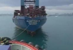 Marmara Denizi'nde makine arızası yapan gemi kurtarıldı