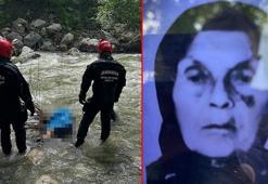 Irmakta cesedi bulunan kadın, çalıya takılıp düşmüş