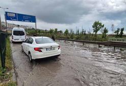 Zonguldak-İstanbul kara yolu su ile doldu, araç kuyrukları oluştu