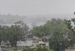 Silivri'de sağanak etkili oldu