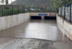Kırıkkale'de sağanak; alt geçit ve caddeler suyla doldu