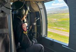Ankara'da jandarmadan helikopter destekli trafik denetimi