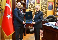Bahçeli, Kerkük Valisi Muhammed Seman Ağa'yı kabul etti