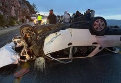 Muğla’da otomobil takla attı: 5 yaralı