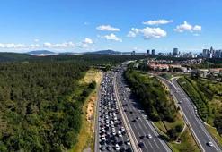 İstanbul’da bayramın üçüncü gününde dönüş trafiği havadan görüntülendi