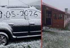 Mayıs ayında Ordu'nun yaylalarına kar yağdı