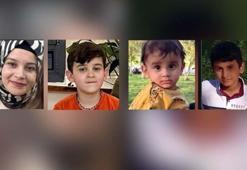 İki otomobilin çarpıştığı kazada ölen anne ile 3 çocuğu toprağa verildi