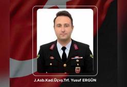 Otomobilin çarptığı Jandarma Astsubay Üstçavuş Ergün şehit oldu