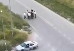 Ankara'da 1 kişinin yaralandığı silahlı kavga kamerada