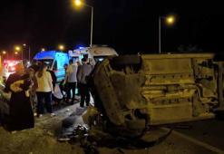 Batman’da düğünden dönen ailenin bulunduğu hafif ticari araç takla attı: 6 yaralı