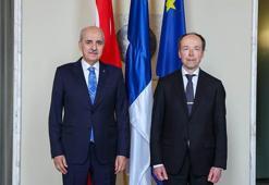 TBMM Başkanı Kurtulmuş, Finlandiya Parlamentosu Başkanı Halla-Aho ile görüştü