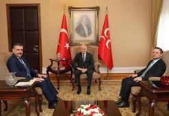 Bakanlar Çiftçi ve Gürlek, Bahçeli'yi ziyaret etti