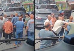 Sultangazi'de iki sürücünün tekmeli yumruklu kavgası kamerada