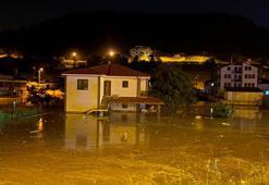 Sakarya'da sağanakta dere taştı; evleri ve tarım arazilerini su bastı
