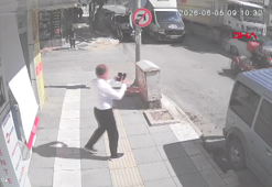 Freni boşalan hafriyat kamyonu, 10 araca çarptı: 5 yaralı; kaza kamerada