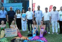 Denizkızları, Dünya Çevre Günü'nde dip temizliği yapıp, deniz çayırı dikti