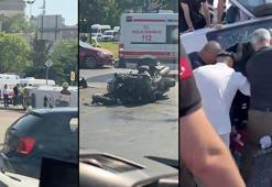 Kağıthane'de ambulans ile motosiklet çarpıştı: 3'ü sağlık çalışanı 4 yaralı