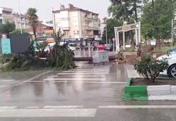 Bursa’da sağanak ve dolu etkili oldu