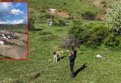 Arazideki çobanlara dronla 'şeker' gönderdiler