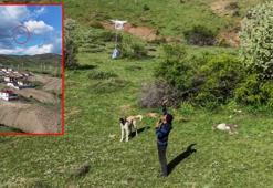 Arazideki çobanlara dronla 'şeker' gönderdiler