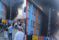 Esenyurt'ta 3 katlı okulda çıkan yangın söndürüldü