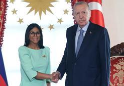 Cumhurbaşkanı Erdoğan, Venezuela Geçici Devlet Başkanı Rodriguez ile görüştü