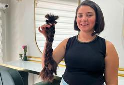 Lenfomayı yenen Özlem, saçlarını kanser hastaları için bağışladı