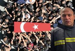 Şehit itfaiye eri, son yolculuğuna uğurlandı