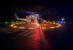 Yıldırım sondaj gemisinde yaralanan çalışan, helikopterle tahliye edildi