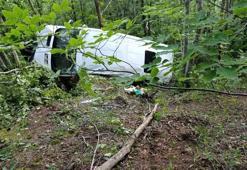 Ordu'da minibüs şarampole yuvarlandı: 11 yaralı