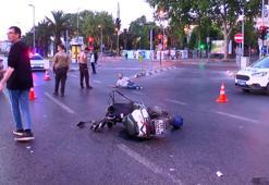 Fatih'te 3 motosiklet çarpıştı: 1'i ağır 5 yaralı; kaza anı kamerada