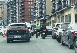 Seyrantepe’de motosiklete bağladığı köpeği metrelerce koşturdu: 8 bin 678 lira ceza kesildi