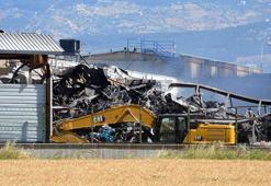 Kahramanmaraş’ta yanan fabrikadaki hasar, gün ağarınca ortaya çıktı