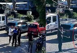 Dinar ilçesinde Başkan Topçu'nun aracının yanında bıçakla fark edildi; o anlar kamerada