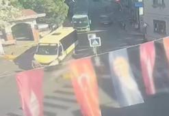 Beyoğlu’nda minibüsün çarptığı yaya hayatını kaybetti; kaza kamerada