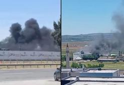 Ankara'da alçı fabrikasında yangın