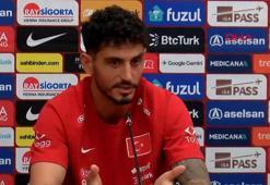 A Milli Futbol Takımı'nda Uğurcan Çakır ve Samet Akaydın basın mensuplarına açıklamalarda bulunuyor