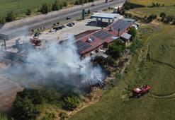 Kastamonu'da dinlenme tesisi, çıkan yangında hasar gördü