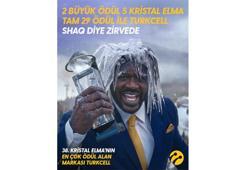 Turkcell’in Shaq diye 5G reklamına Kristal Elma’dan 5 Kristal Elma, 2 Büyük Ödül