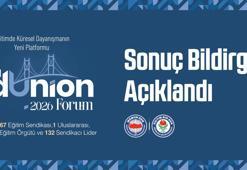 ‘İstanbul EdUnion Forum 2026'nın sonuç bildirgesi açıklandı