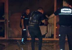 İş yerini yanarken görünce gözyaşlarını tutamadı