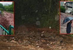 Artvin'de sağanak etkili oldu; dere taştı