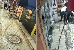 Yoldan geçen mühendisin önünü kesip dövdüler; olay kamerada