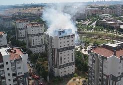 Küçükçekmece'de 11 katlı binada çıkan yangın söndürüldü; 12 kişi hastaneye kaldırıldı